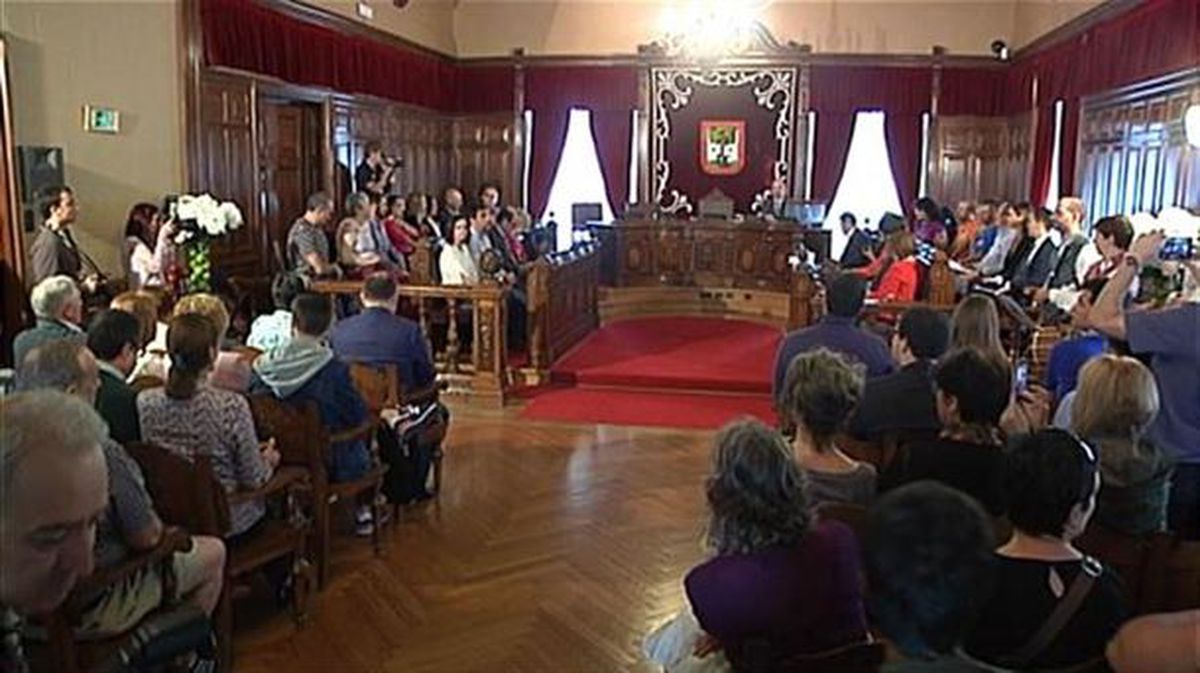 Pleno municipal en Getxo (Bizkaia). Imagen de archivo: EiTB