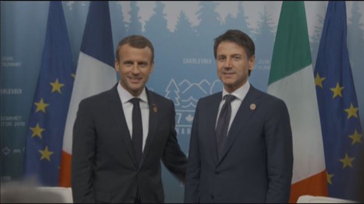 Macron y Conte