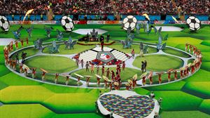 2018ko Errusiako Mundialeko inaugurazio ekitaldia. Argazkia: EFE