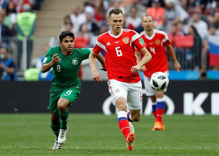 Errusia vs Saudi Arabia partida. Denis Cheryshev. Argazkia: EFE