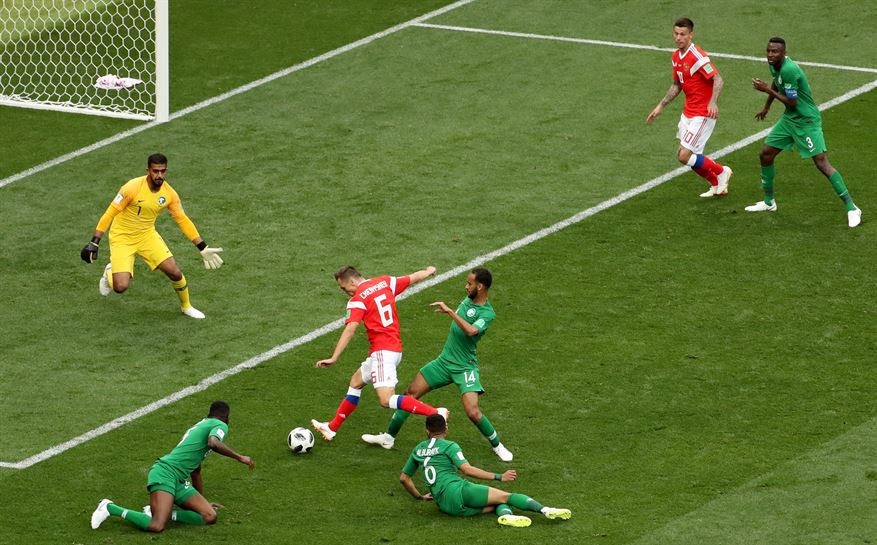 Errusia vs Saudi Arabia partida. Denis Cheryshev. Argazkia: EFE