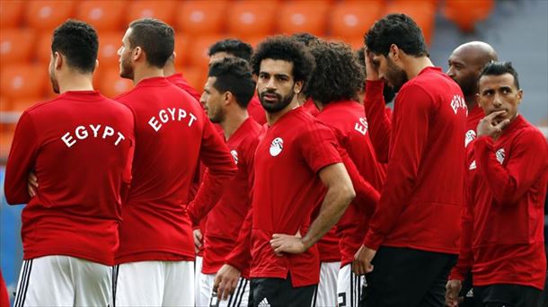 Mohamed Salah, Egiptoko taldeko izarra. Argazkia: EFE