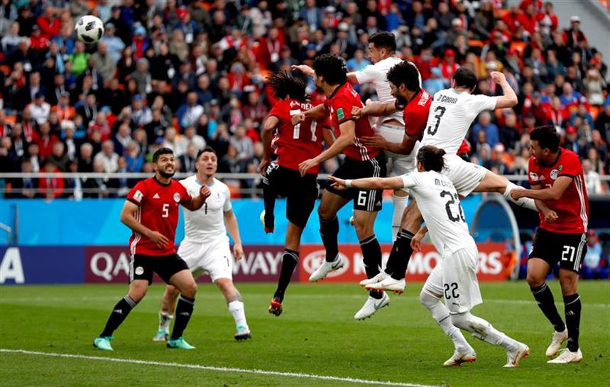 Egipto vs Uruguai. Argazkia: EFE