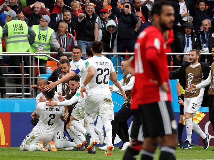 Egipto vs Uruguai. Argazkia: EFE