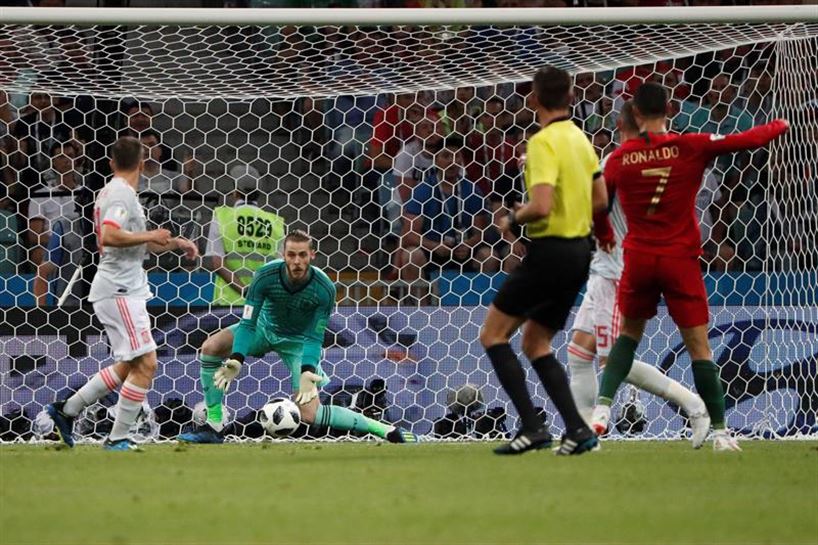 Portugal vs Espainia. De Gea. EFE