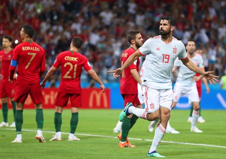 Portugal vs Espainia. Diego Costa. EFE