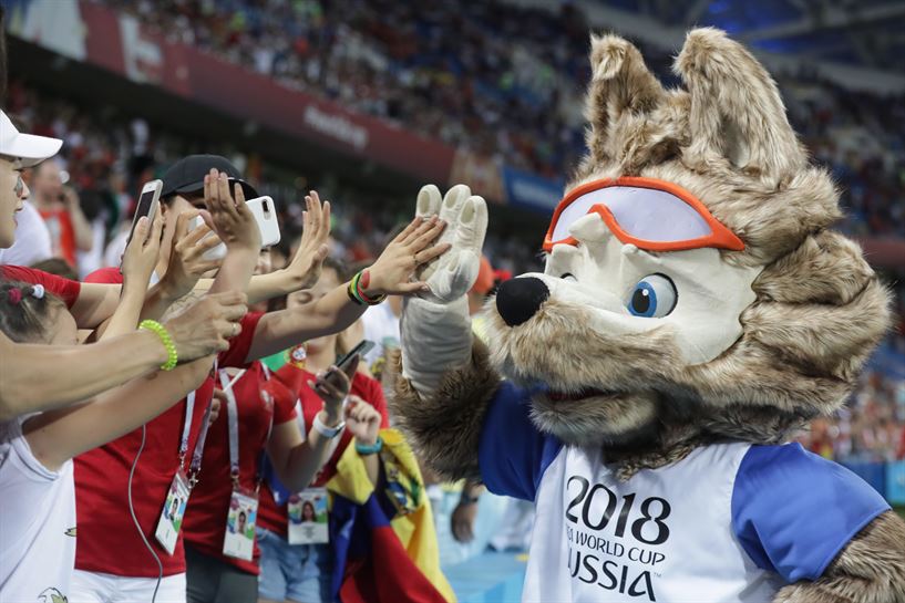 Mundialek maskota: Zabivaka. Argazkia: EFE 