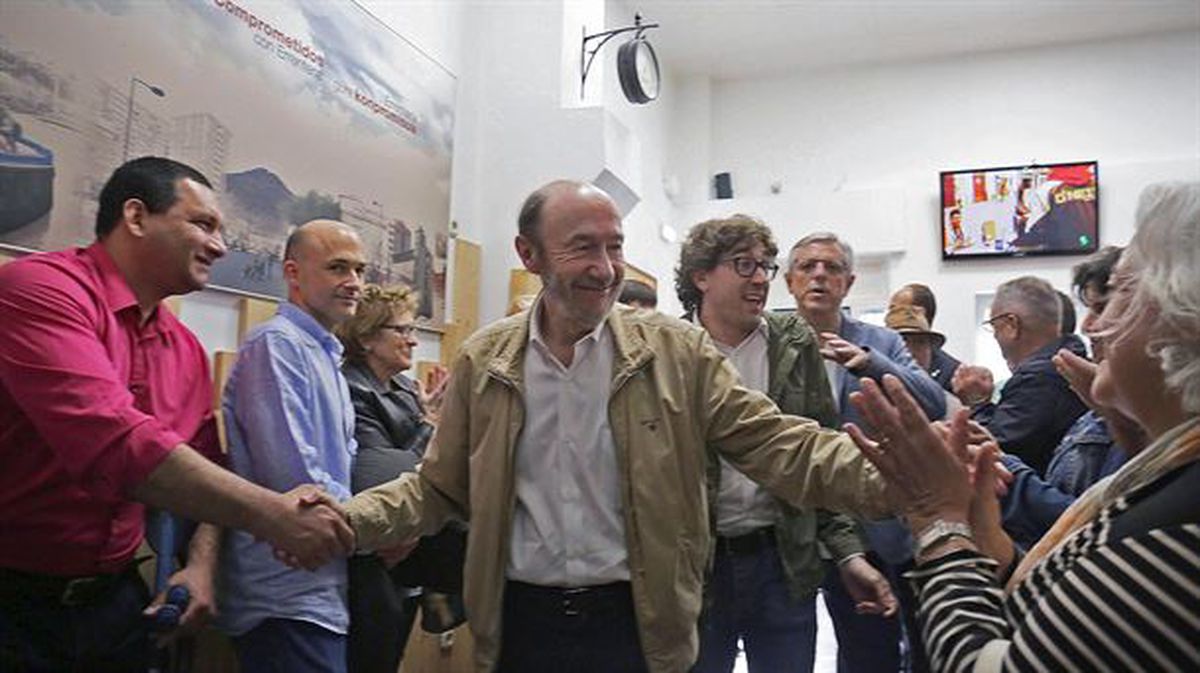 Alfredo Perez Rubalcaba PSOEko idazkari nagusi ohia. EFE