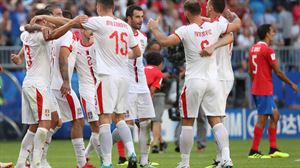 Serbiak garaipena lortu du Costa Ricaren aurka (0-1). Argazkia: EFE