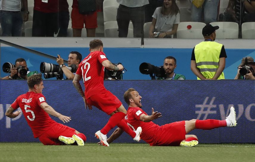 Tunisia-Ingalaterra (1-2). Harry Kane, bbere slekezioko izarra. Argazkia: EFE
