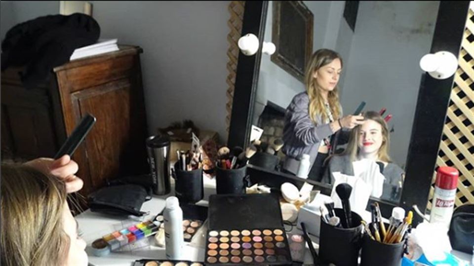 Nerea Mazo makillajean