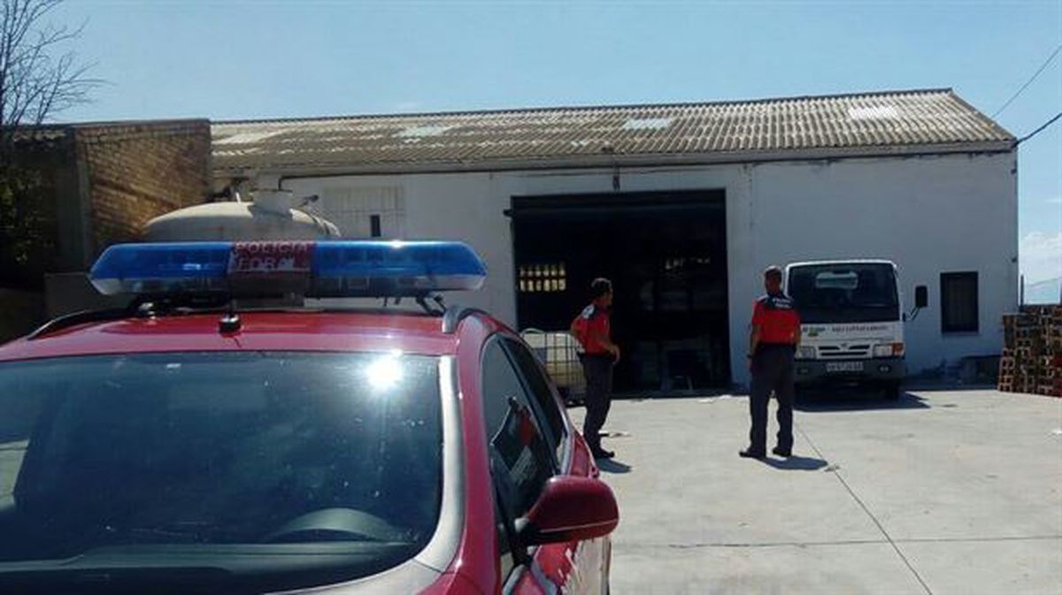 Tres personas han resultado heridos en un accidente laboral en Cintruénigo. Foto: @policiaforal_na