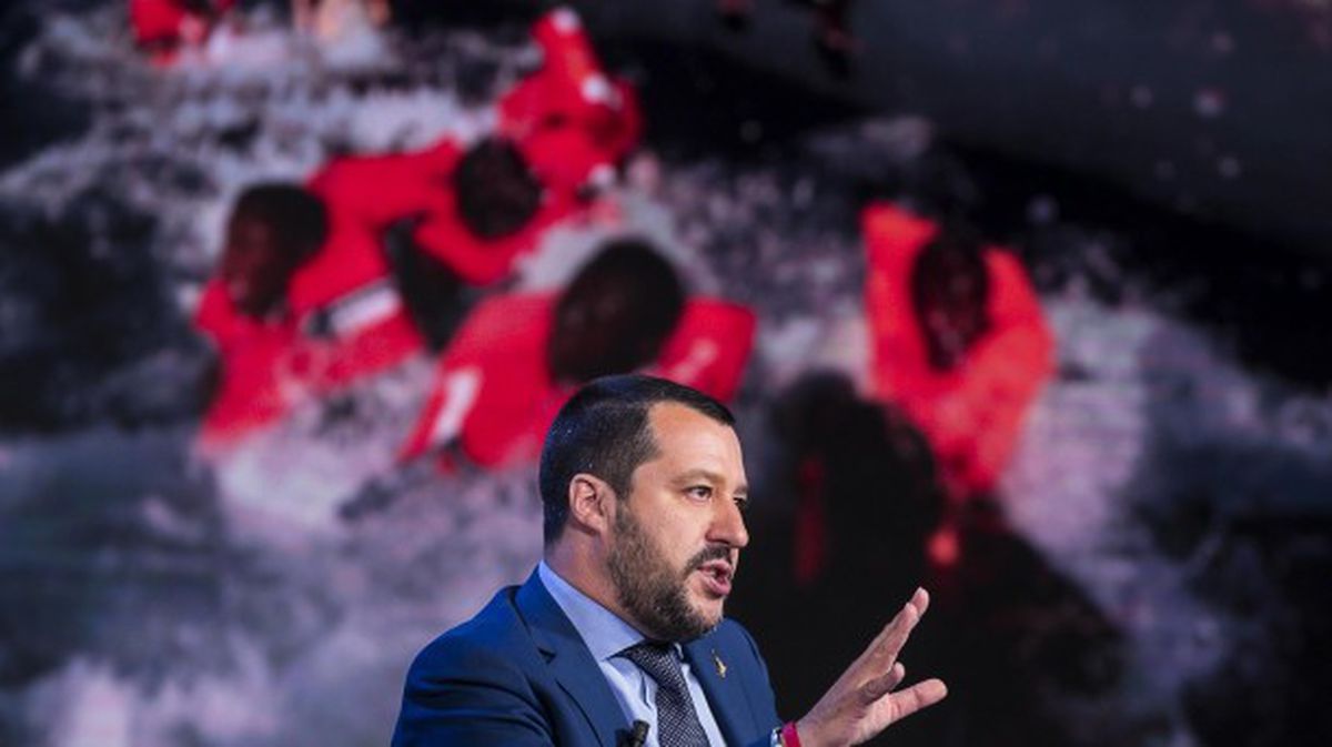 Matteo Salvini Italiako Barne ministroa. Artxiboko irudia: EFE