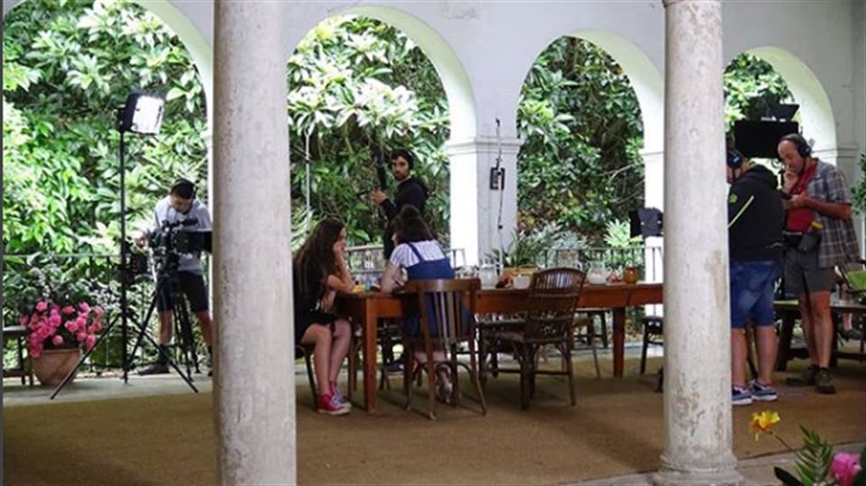 Ainhoa eta Maria grabatzen