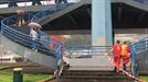 Reabierto a los peatones el puente Euskalduna. Foto: EiTB title=