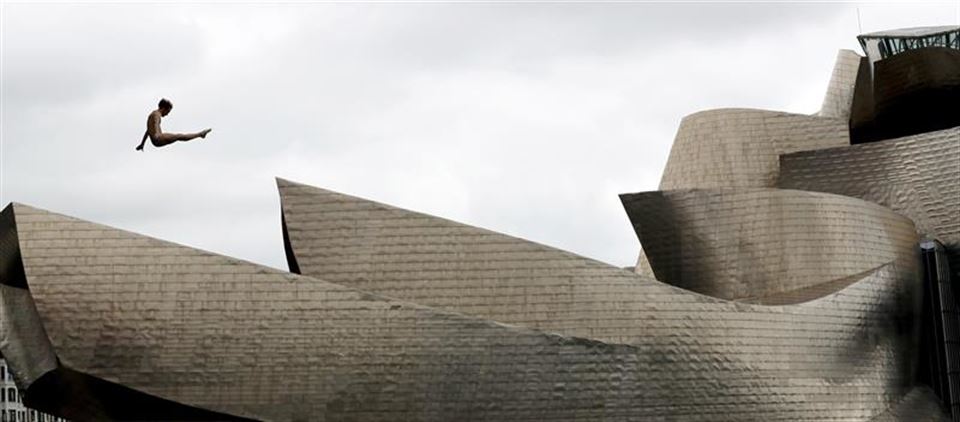 Red Bull Cliff Diving jauziak Bilbo 2018. Argazkia: Efe.