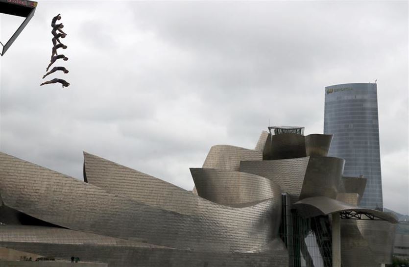 Red Bull Cliff Diving jauziak Bilbo 2018. Argazkia: Efe.
