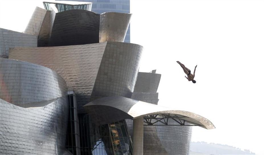 Red Bull Cliff Diving jauziak Bilbo 2018. Argazkia: Efe.