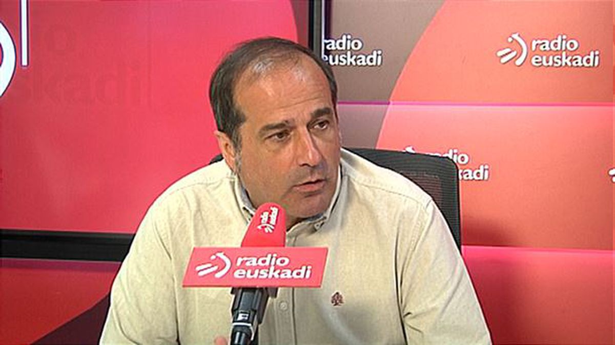 Agus Hernán, hoy en Radio Euskadi. Foto: EiTB