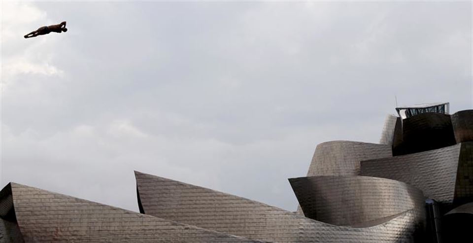 Red Bull Cliff Diving jauziak Bilbo 2018. Argazkia: Efe.