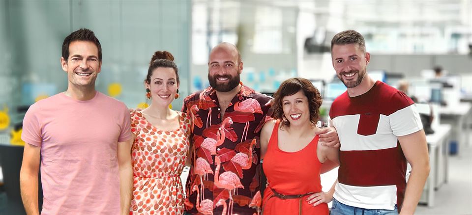 Roberto Vázquez, Patricia Labrador, Pedro Mardones, Soraya Vegas y Gorka Vallejo 