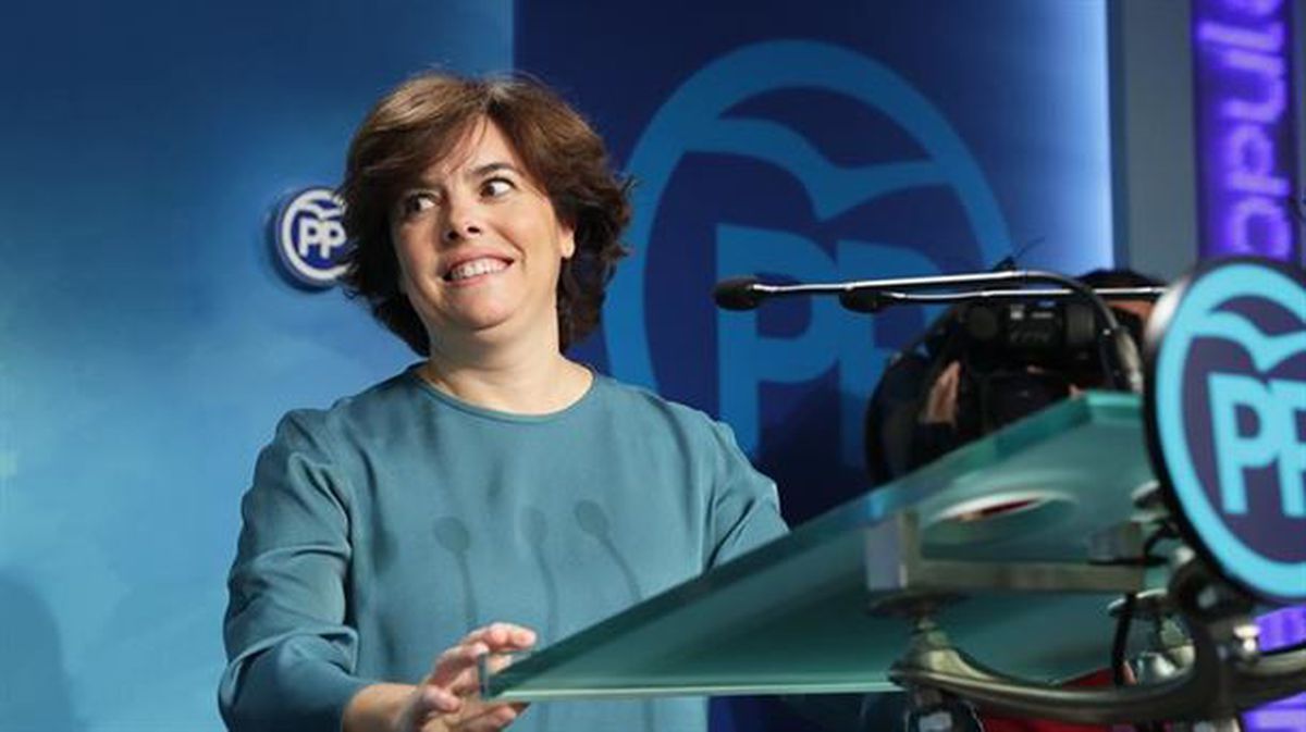 La exvicepresidenta del Gobierno español Soraya Sáenz de Santamaría. Foto: EFE