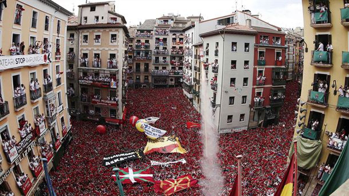 Chupinazo San Fermín 2018. Foto: EFE