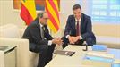 Pedro Sánchez recibe a Quim Torra en La Moncloa