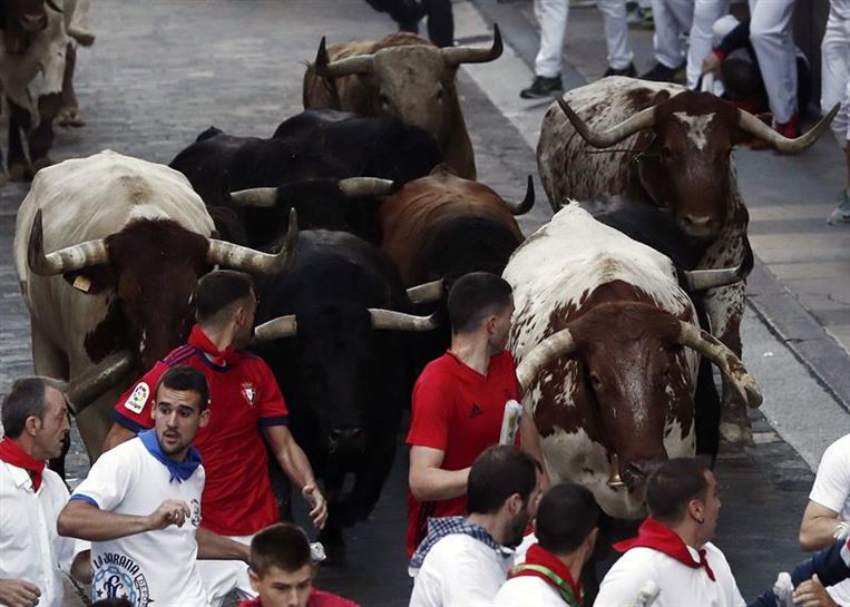 Encierro del 10 de julio de 2018. Foto: EFE