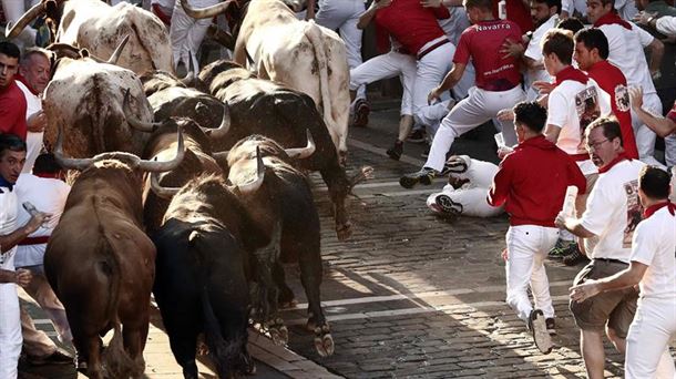 Encierro del 10 de julio de 2018. Foto: EFE