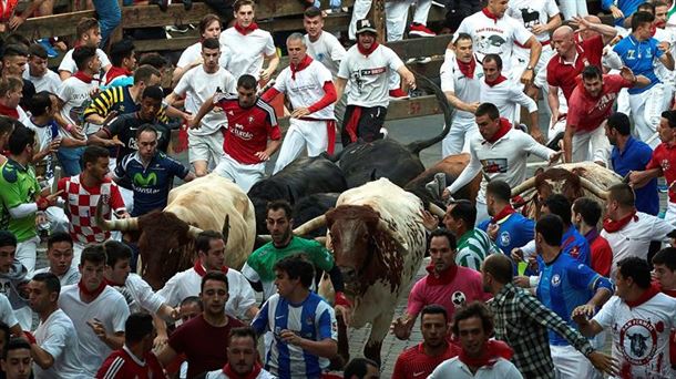 Encierro del 10 de julio de 2018. Foto: EFE