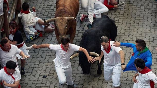 Encierro del 10 de julio de 2018. Foto: EFE