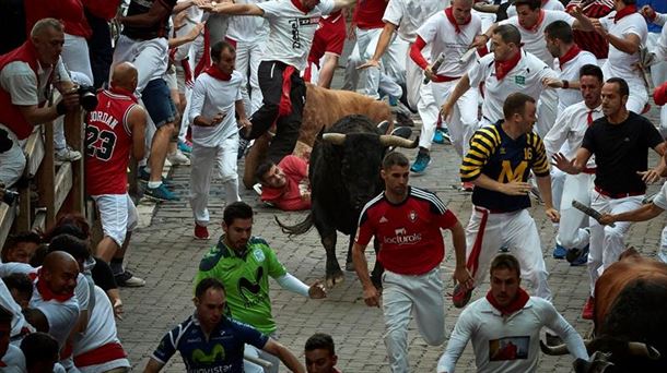 Encierro del 10 de julio de 2018. Foto: EFE