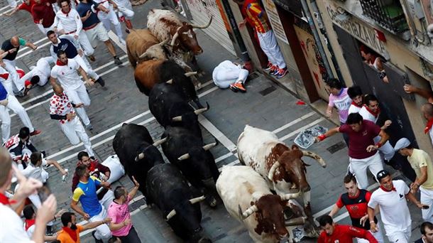 Encierro del 10 de julio de 2018. Foto: EFE