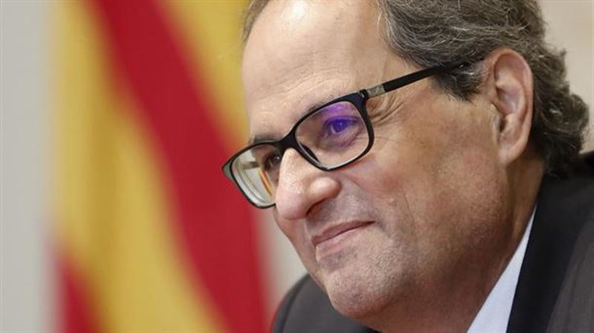 Quim Torra, presidente de Cataluña. Foto: EFE