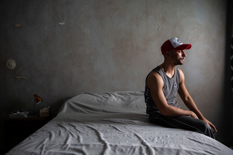 César Mateo en el rodaje