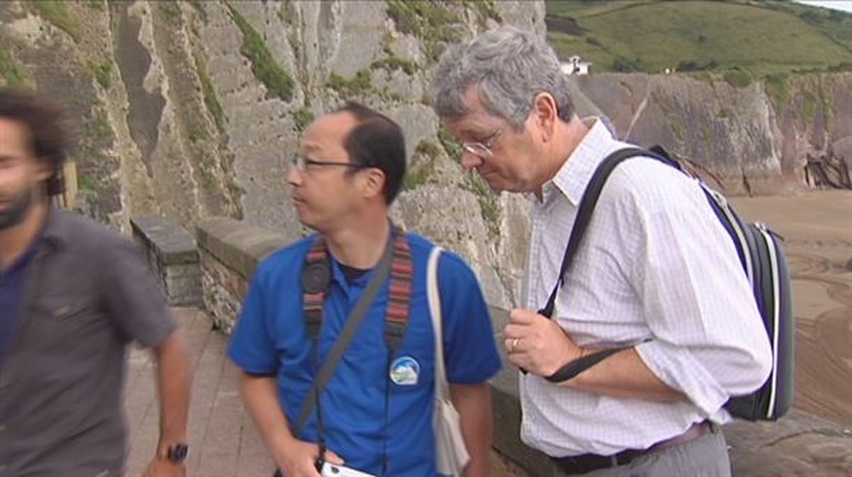 Evaluadores de la Unesco en el Geoparque de la Costa Vasca