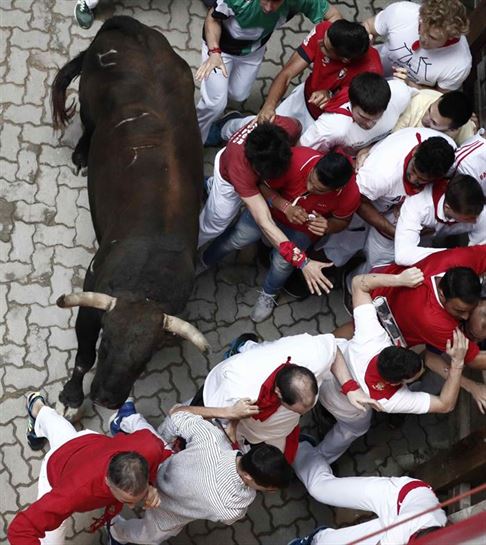 Encierro del 13 de julio. Foto: EFE