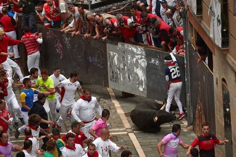 Encierro del 13 de julio. Foto: EFE