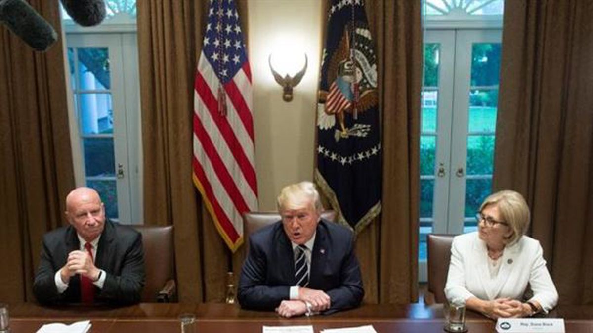 El presidente de Estados Unidos, Donald Trump, en la Casa Blanca. Foto: EFE