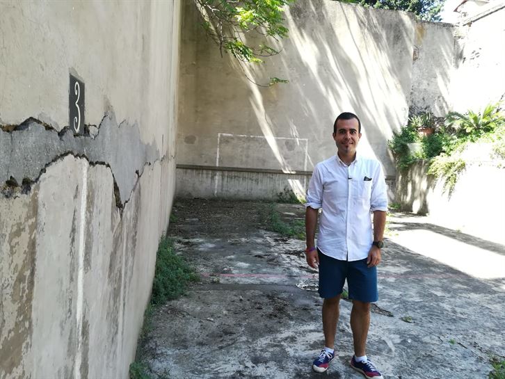 Pablo, en el único frontón de Roma