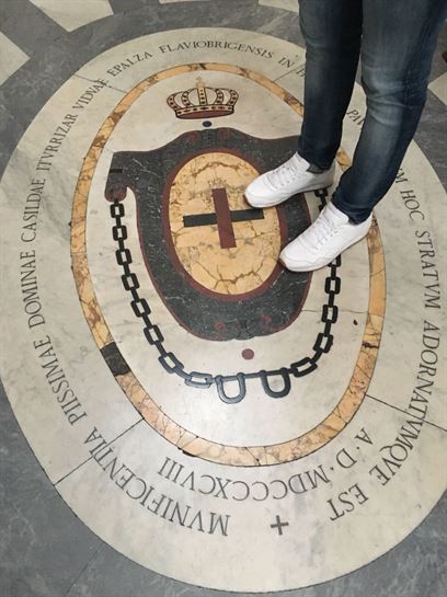 Suelo de la iglesia de San Carlo Alle Quattro Fontane