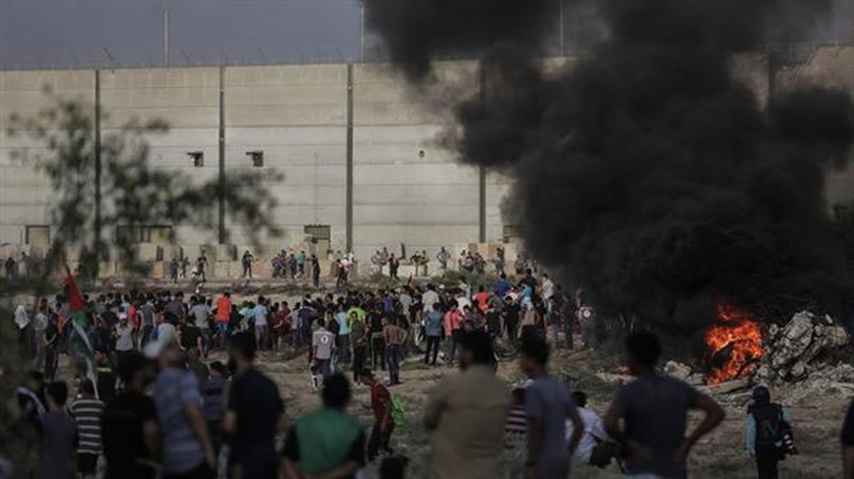Enfrentamientos en Gaza. EFE