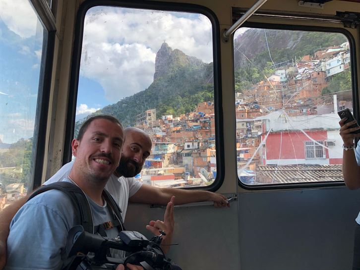 De camino a la favela de Vidigal