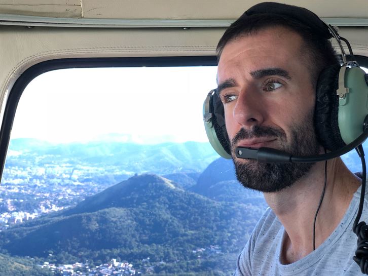 Nos hemos animado a montar en helicóptero con Zigor, de Soraluze