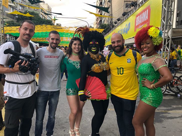 Viviendo el mundial de fútbol a tope con la selección de Brasil y Zigor de Soraluze