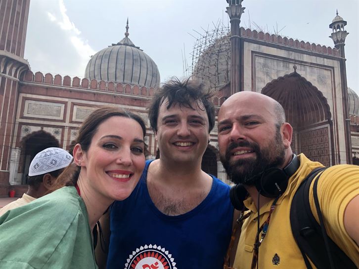 Junto a Jon visitamos el Jama Masjid, una de las mayores mezquitas de la India.