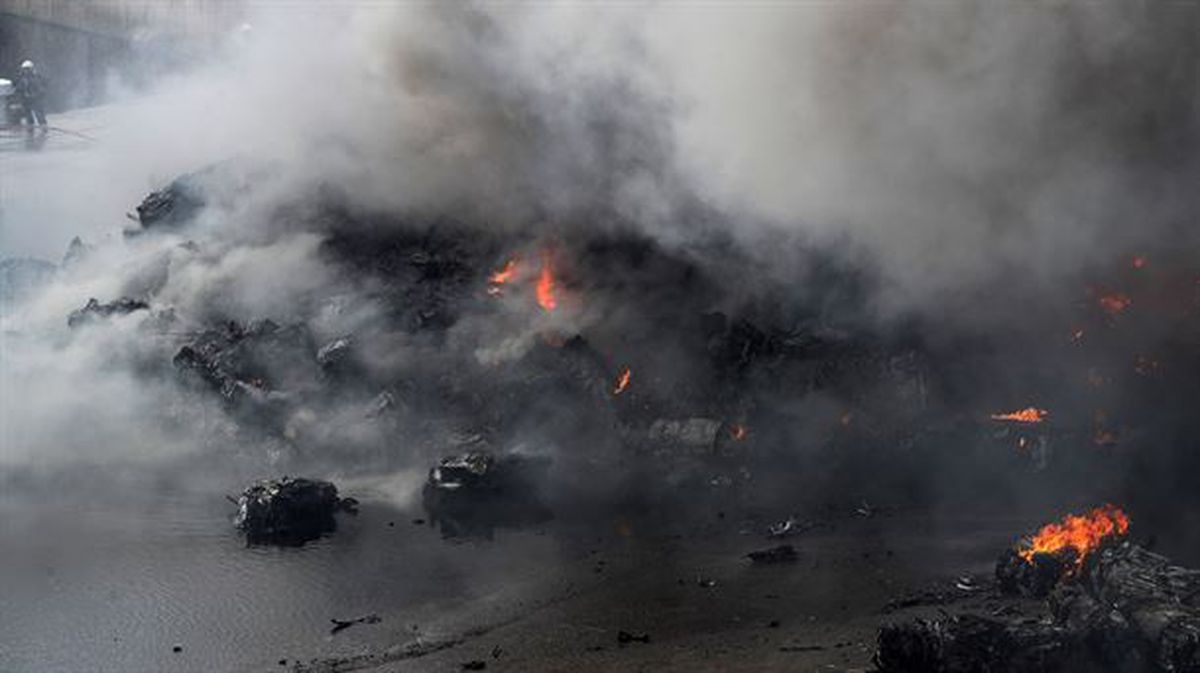 El incendio se registró el pasado 2 de agosto. Foto: EFE. 