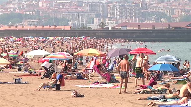 Imagen de archivo de la playa de Ereaga. Foto: EITB Media