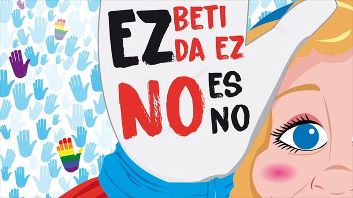 Cartel de la campaña contra las agresiones sexistas durante las fiestas / Ayuntamiento de Bilbao.